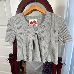 Y2k babydoll cardigan sweater
